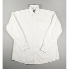 Vintage Yves Saint Laurent Mens Shirt Long Sleeve Button Down White 15.5 34-35