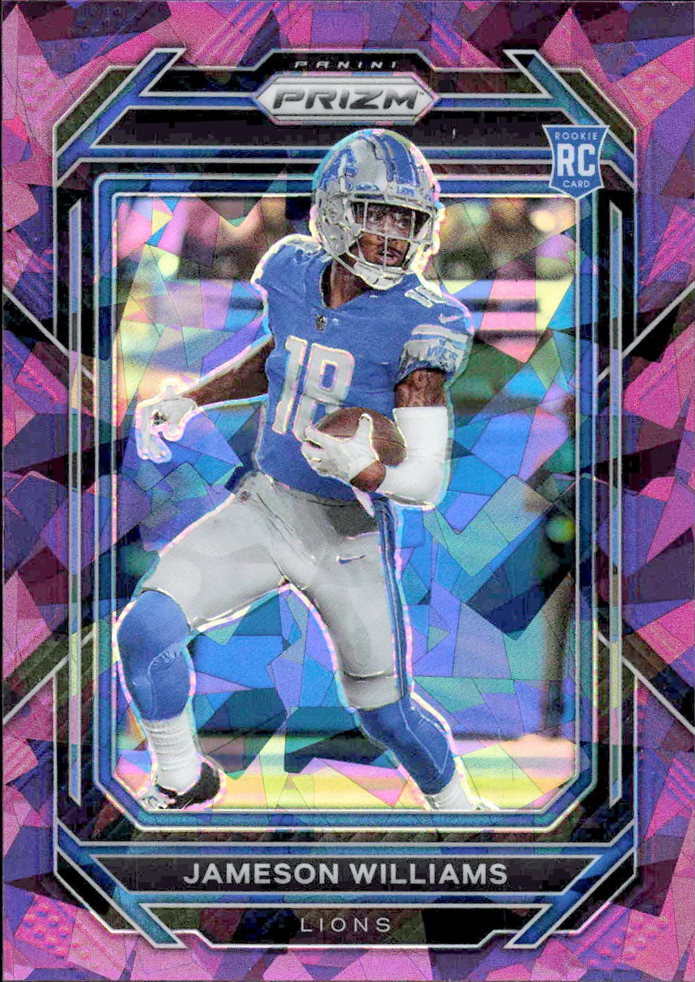 2022 Panini Prizm #311 Jameson Williams Purple Ice #/225