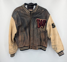 Vintage GAP Varsity Leather Jacket 1954 Sports Championship XL Very RARE 