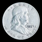 1959-D Franklin Silver Half Dollar
