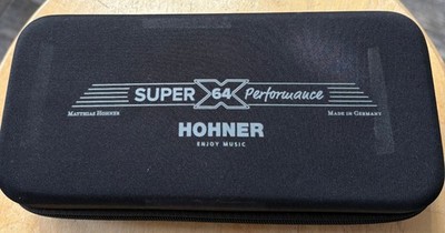 Hohner Super 64X Performance Series Black Beauty Chromatic Harp Needs Repair