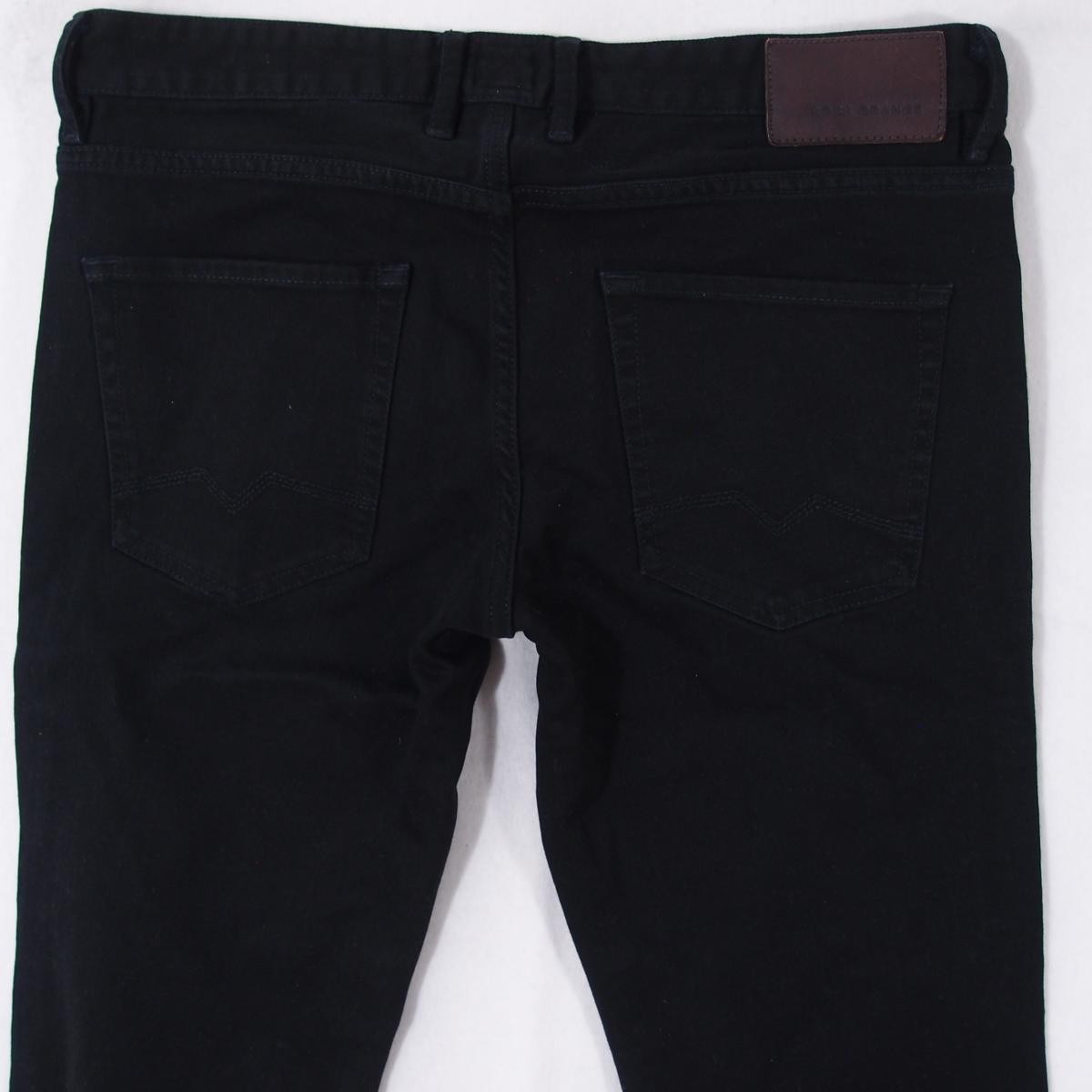 Mens HUGO BOSS ORANGE 24 Stretch Slim Straight Black Jeans W33 L36 thumbnail 3