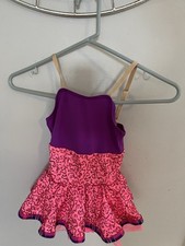 Weissman Girls Sequin Dance Costume Pink And Purple Youth Small