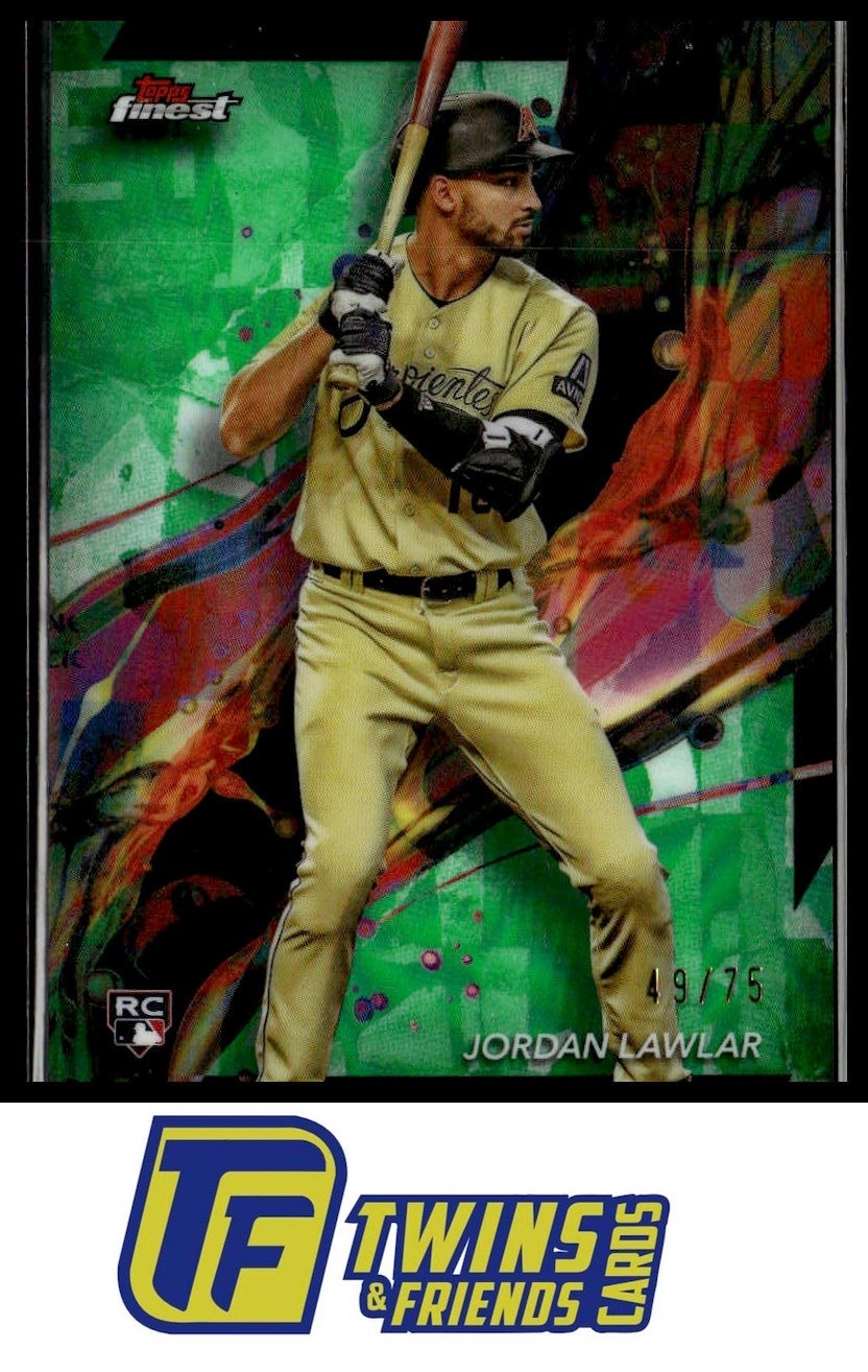 2024 Finest #95 Jordan Lawlar Green Refractors #/75