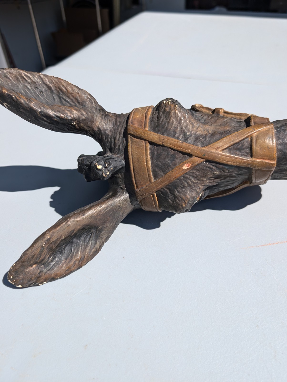 RARE 1909 Borax Mule Head Chalk Advertisement Wall Decor Advertising Sign