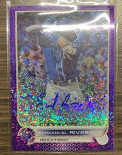 2022 Topps Chrome -Auto Emmanuel Rivera #RA-ER Purple Speckle Ref. /299 (AU, RC)