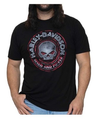 Harley-Davidson Men's Pantomime Poly-Blend Short Sleeve T-Shirt, Black