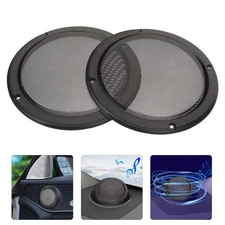 2pcs Car Loudspeaker Net 6.5 Inch Speaker Protective Mesh Cover Speaker Net