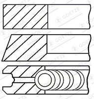 08-145100-00 Goetze Engine Kolbenringsatz FüR Fiat
