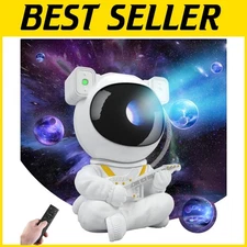 Astronaut Nebula Projector: Kids Night Light with Remote & Colorful Projections