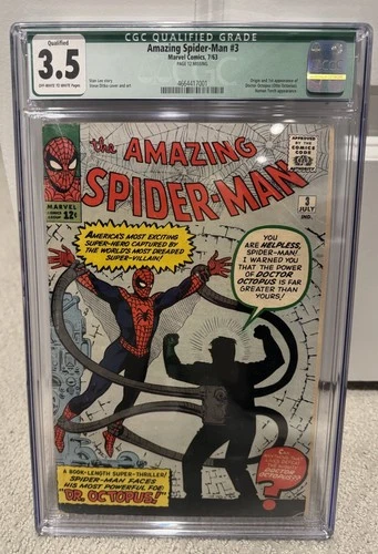 Amazing Spider-Man #3 CGC 3.5 1963 Marvel Key First Doctor Octopus Appearance