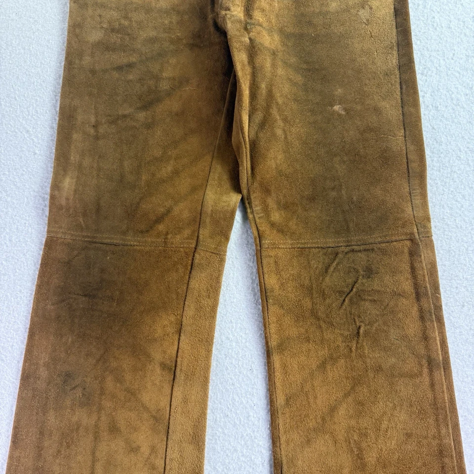 Pantalones de rodeo hippie vintage de gamuza años 60-70 Levi Big E con fondo de campana talla 32x31 Foto 3 de 4