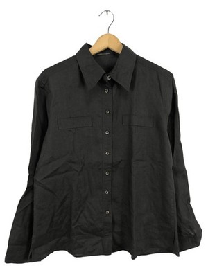 STRENESSE Kurzarmhemd Damen Hemd Gr. DE 42 schwarz Casual-Look
