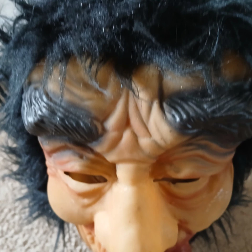 Creepy Killer Smoking Cigar Halloween /Cosplay Adult Mask  - Image 2 of 4