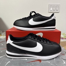 Size 10 - Nike Cortez Leather Black White Women DN1791-001