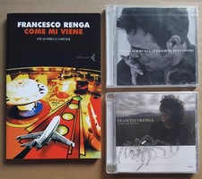 FRANCESCO RENGA 2 Cd + LIBRO: FERRO CARTONE + GIORNO BELLISSIMO + COME MI VIENE