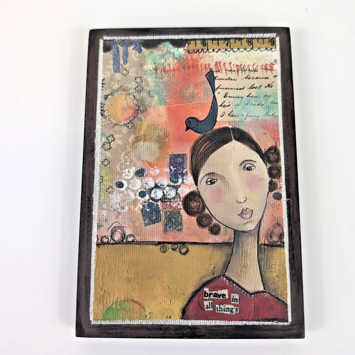 Plaque Interrupt Murale Kelly Rae Roberts – 5x3.5 Pouces, Fée Inspirante, DEMDACO