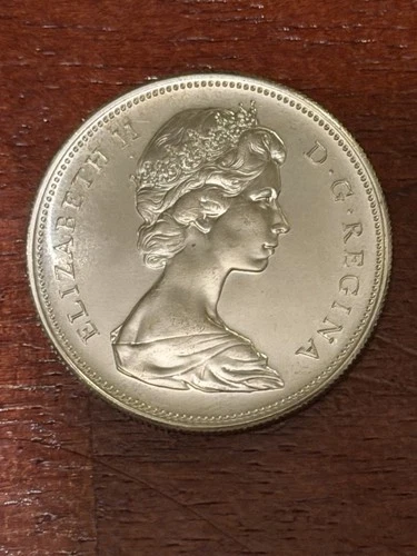 1967 Canada Silver Dollar Goose Centennial Coin 80% Silver $1 Canadian