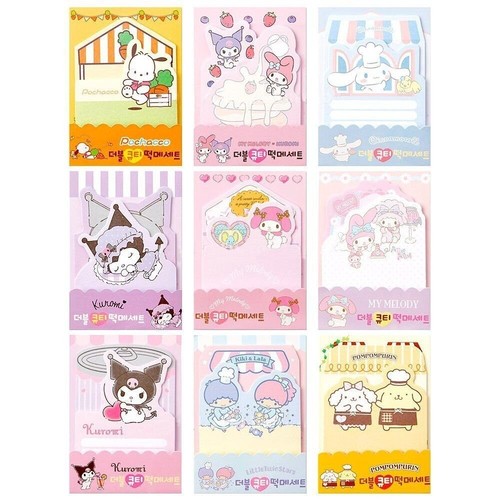 Juego de 2 piezas de almohadilla de notas no pegajosa para oficina de personajes de Sanrio (1 juego) - Imagen 1 de 13