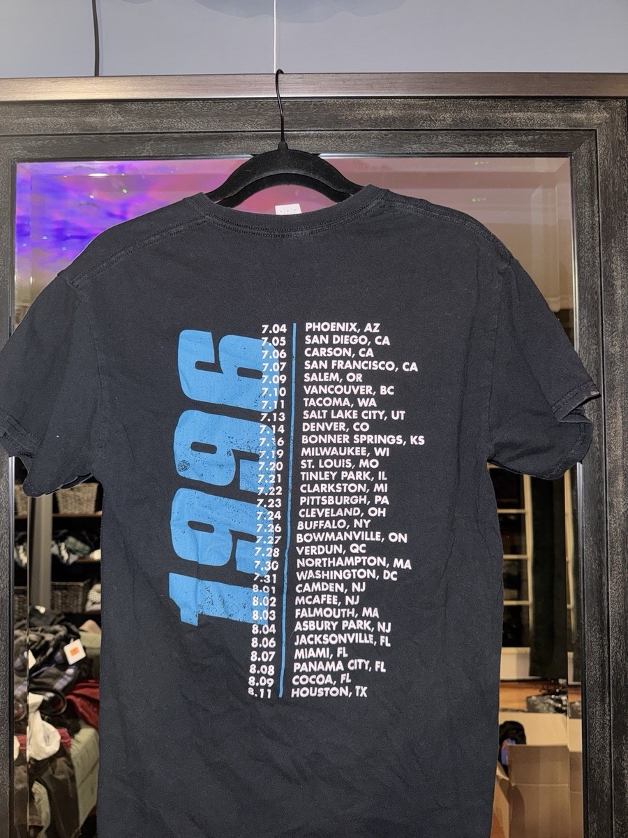 Vintage Vans Warped Tour '96 T-Shirt – Black Concert Band Tee