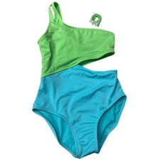 New Art Class Girls XL 14 Asymetrical One Shoulder 1PC Swim Swimsuit