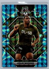 2023 Panini Mosaic #303 Colby Wooden Reactive Blue Mosaic