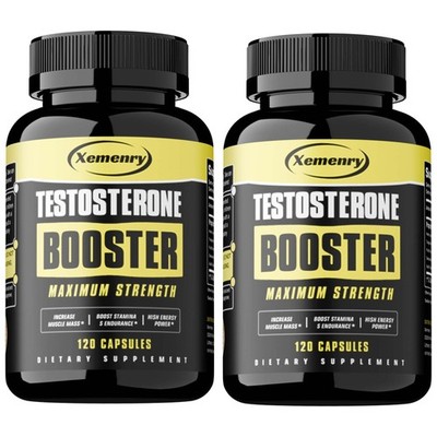 Testosterone Booster 240pcs - Endurance, Energy Support - with Horny Goat Weed
