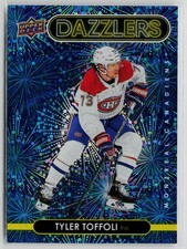 Tyler Toffoli - 2021-22 Upper Deck Dazzlers Blue #DZ-76 Montreal Canadiens