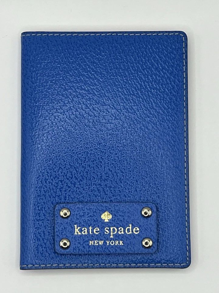 Kate Spade Blue/Gold polkadot Passport Holder - Image 4 of 4
