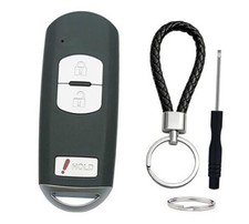 Key Fob Shell Case Replacement Fits for Mazda 3 CX-3 CX-5 WAZSKE13D01 3 Buttons