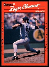 Roger Clemens 1990 Donruss #184 Red Sox MLB READ FREE SHIPPING AutographDen