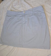 Vintage Route 66 Studded Denim Mini Skirt Juniors Size 15/16 Light Blue