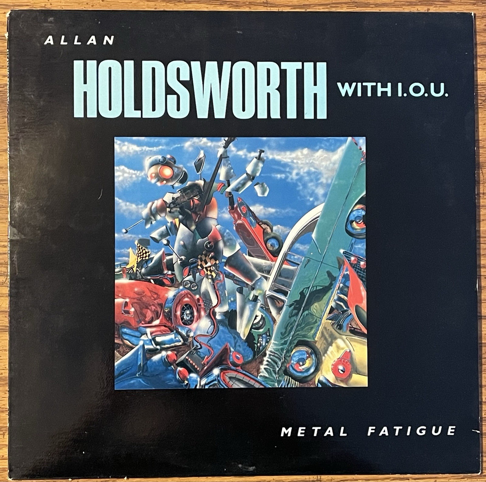 Allan Holdsworth with I.O.U. Metal Fatigue Vintage Vinyl LP 1985 Enigma Tested