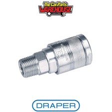 Image of Draper 25857 1/2 BSP Male Thread Air Line Coupling