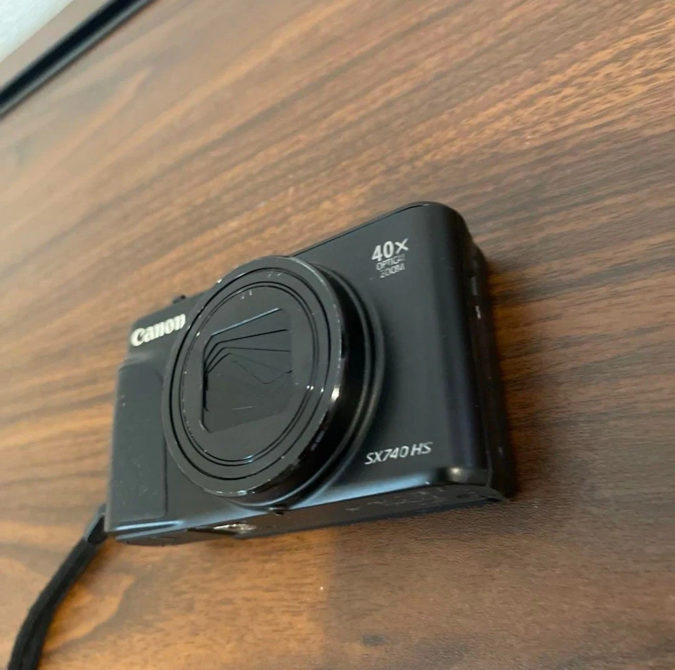 Canon PowerShot SX740 HS Compact Digital Camera Black 40x Optical Zoom, As-Is - Image 3 of 4