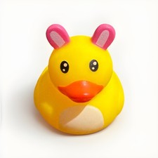 Bunny Ears Rubber Duck Approx 2 Tall