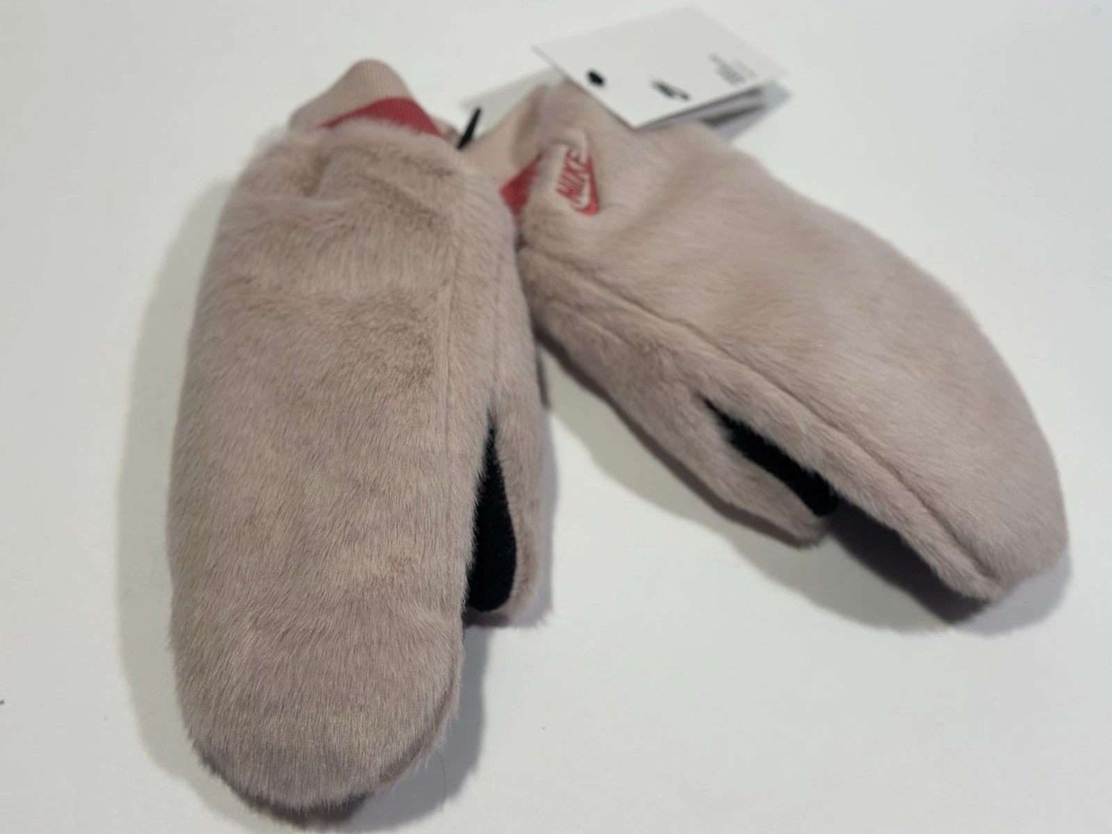 Nike Women`s Warm Faux Fur Mittens - Size M/L