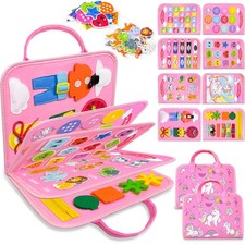 Walenty Busy Board Montessori Toys for Toddler Girl Birthday Gifts