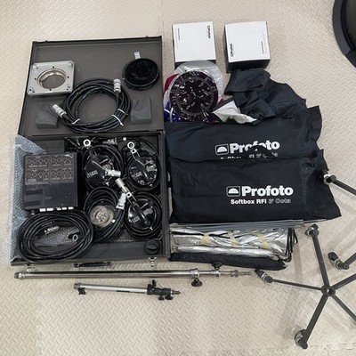 TESTED SPEEDOTRON Black Line 1200w Professional Lighting System +Accessories EXC