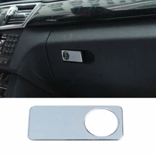 For Benz GLK 2009-2015 Silver Aluminum Passenger Storage Box Handle Cover 1PCS