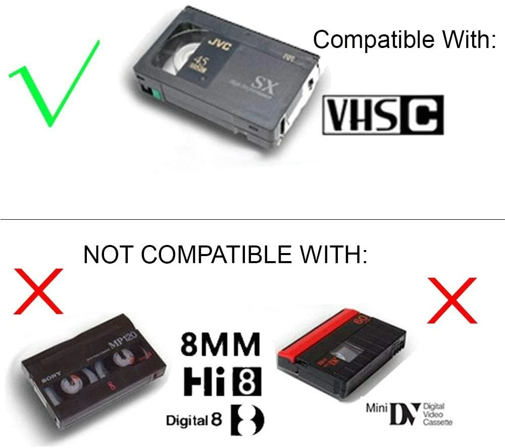 Molekül Konzern Kehle vhs adapter 8mm video cassette Kritisch Angehen