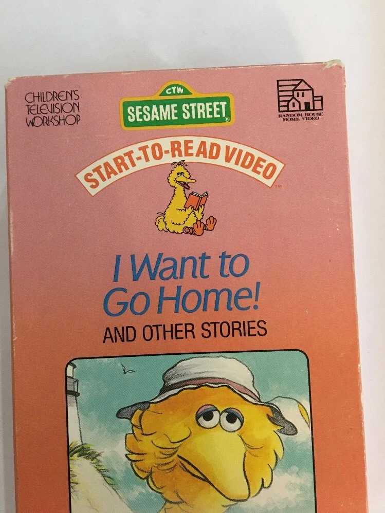 Sesame Street Start-To-Read Video:I Want to Go Home(VHS,1987)Big Bird-VERY  RARE | eBay