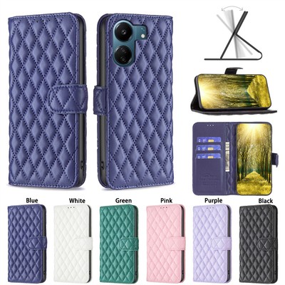 For Redmi K70 13C Note 13 Pro 12 K60 Leather Wallet Card Case Fashion Flip Cover