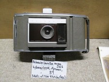 Vintage Polaroid Model J66 Electric Eye Land Camera, Leather Case  Flash Untest