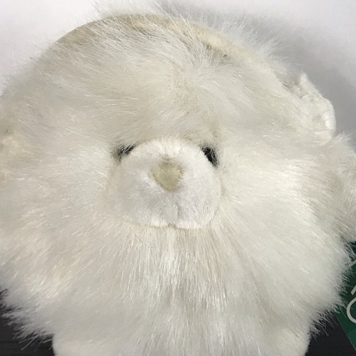 RUSS BERRIE MINI 4" FLUFFY WHITE SNOWPUFF PLUSH WITH ORIGINAL TAG - Picture 2 of 6
