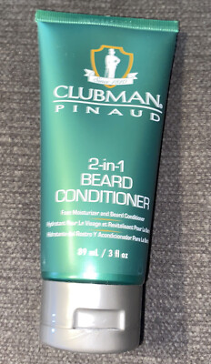 Clubman Pinaud 2-in-1 Beard Conditioner 3 fl oz. Face Moisturizer And Condition