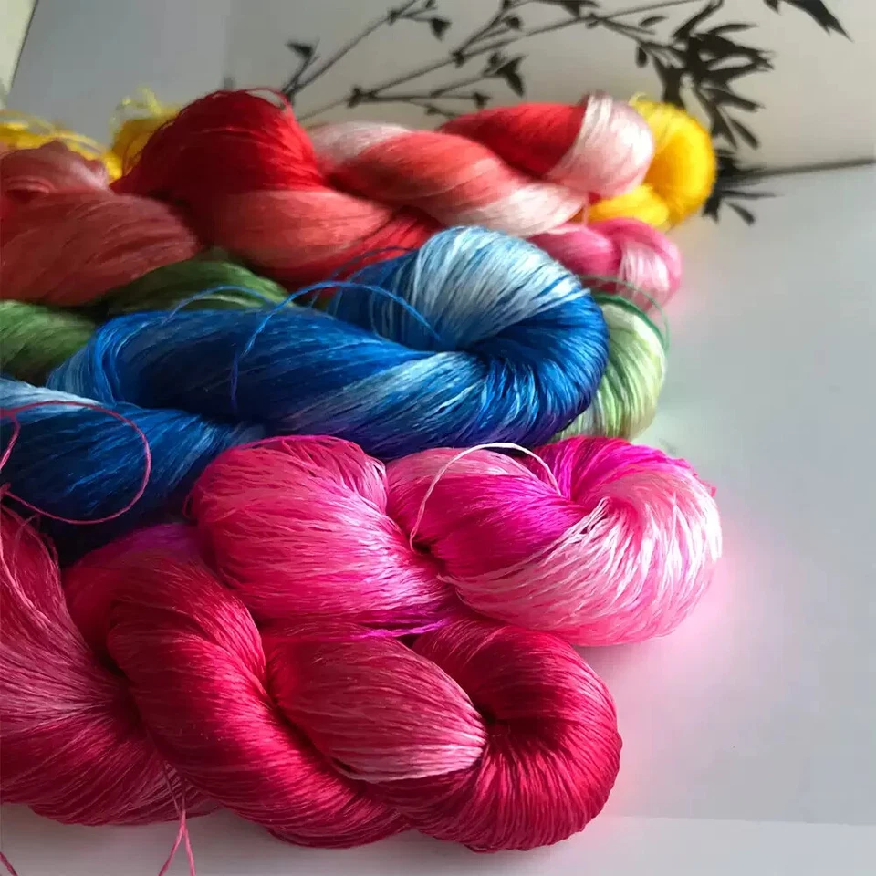 Gradient Colors 100%mulberry silk,hand-dyed embroidery silk floss/thread 1bundle - Image 4 of 4