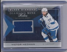 2021-22 Upper Deck Black Diamond Mine Relics Victor Hedman Tampa Bay Lightning
