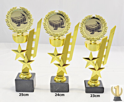 Beerpong Bierpong- Trophäe / Pokal 3er set oder einzeln incl. Beschriftung