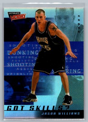1999-00 Upper Deck Ultimate Victory Got Skills? Jason Williams Sacramento Kings